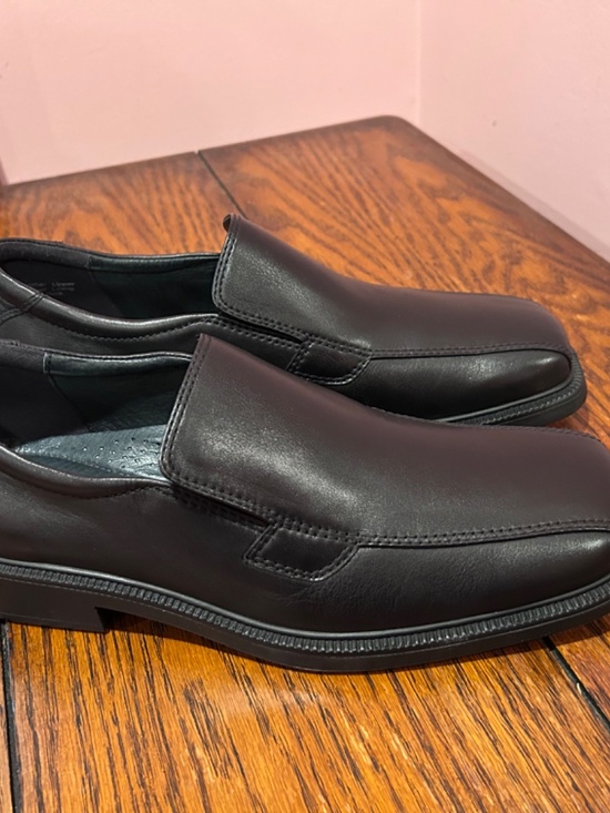 Spring Step Men\'s Black Slip-On Leather Dress Shoes main image 7